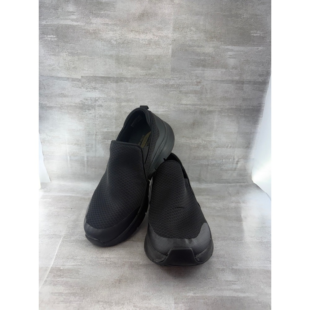 Skechers Men Arch Fit Banlin Black Slip On Sneakers 232043WW Sz Extra Wide 8.5